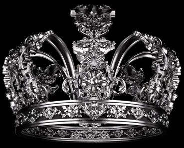 black and white 3d model of ootd Dreamcatcher crown